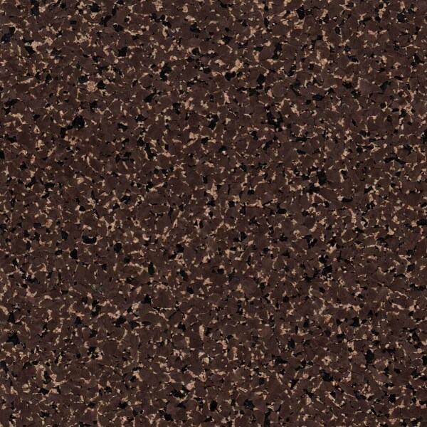 Brown rubber cork floor tile